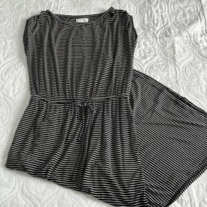 Maurice’s, size Small, black/white striped midi dress
